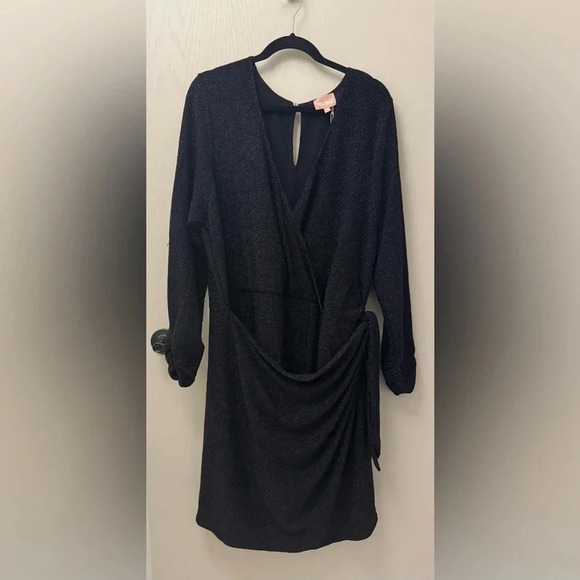 NWT Show Me Your Mumu Stage Skort Dress in Black Shimmy Shine Size 3X NYE - Picture 4 of 15